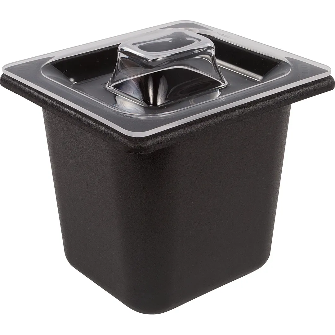 Carlisle CM112807 Food Pan Lid, 1/6-size, Clear Acrylic, Molded Handle, Dishwasher Safe