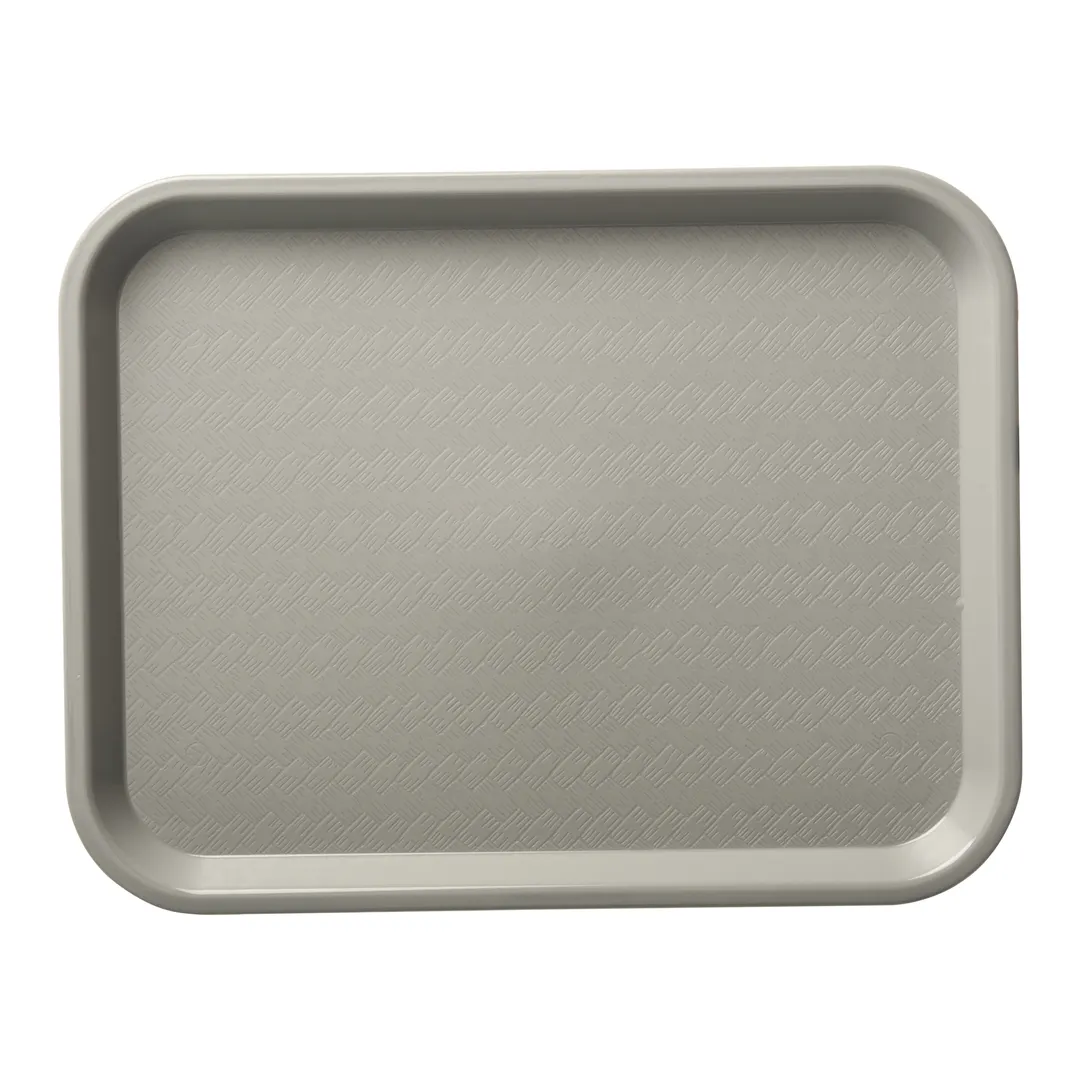 Carlisle CT101423 Cafeteria Tray, 13-7/8"L x 10-3/4"W x 4/5"H, Rectangular, Polypropylene, Gray