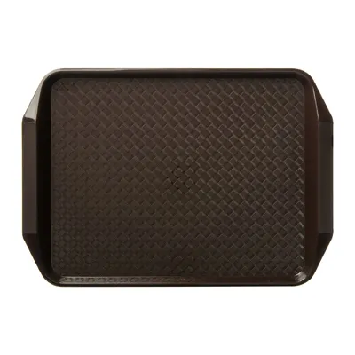 Carlisle CT121769 Cafeteria Tray – 17"L x 12"W x 5/8"H, Polypropylene, Chocolate Finish - 1/Each