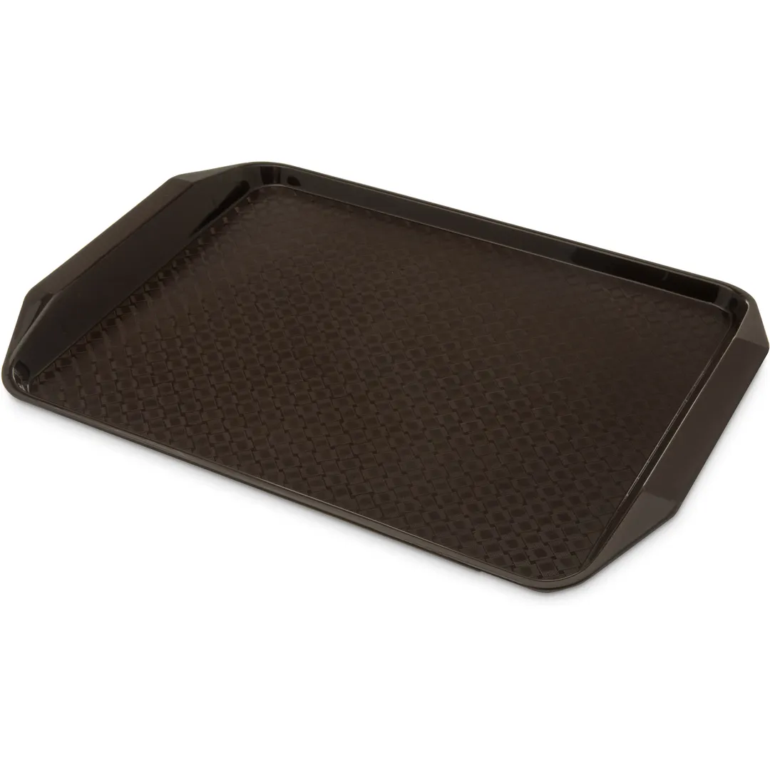 Carlisle CT121769 Cafeteria Tray – 17"L x 12"W x 5/8"H, Polypropylene, Chocolate Finish - 1/Each