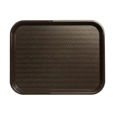 Carlisle CT141869 Cafeteria Tray – 17-7/8"L x 14"W x 15/16"H, Polypropylene Chocolate, Lugs