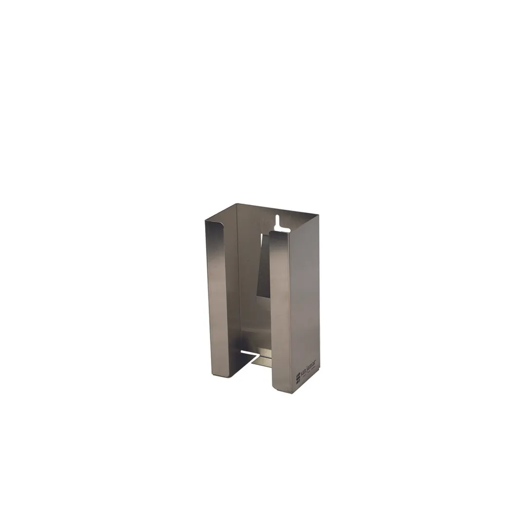 Carlisle G0801 Disposable Glove Dispenser, Stainless Steel, 5‑3/4" L x 3‑3/4" W x 10" H, Holds 1 Box
