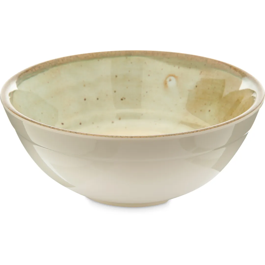 Carlisle GA5501170 Gathering Small Bowl, 6" Beige Melamine, 13‑15 oz, Dishwasher Safe, Stackable