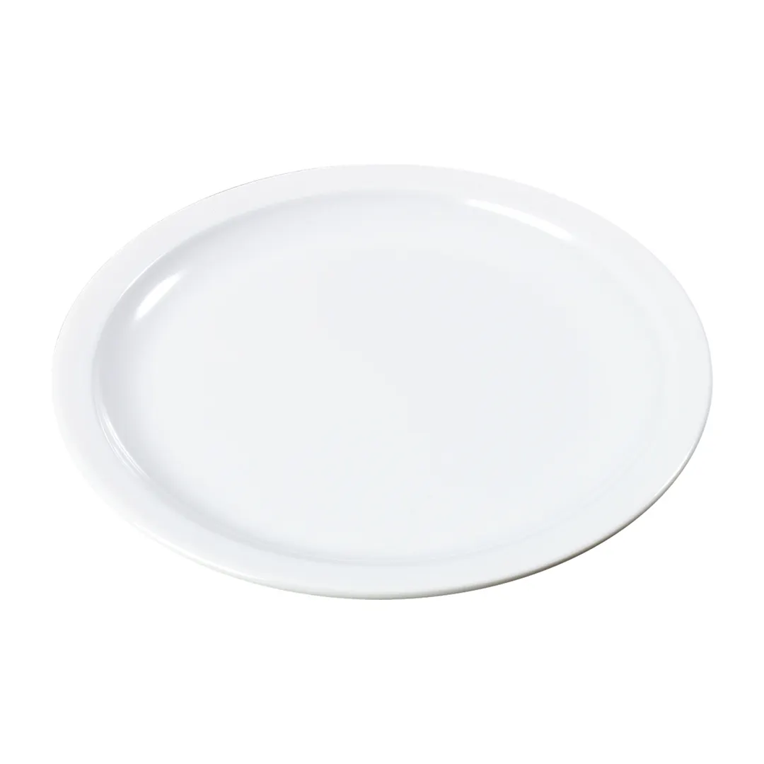 Carlisle KL20102 Kingline™ Sandwich Plate, 7-1/4" Round White Melamine, BPA Free, NSF Certified