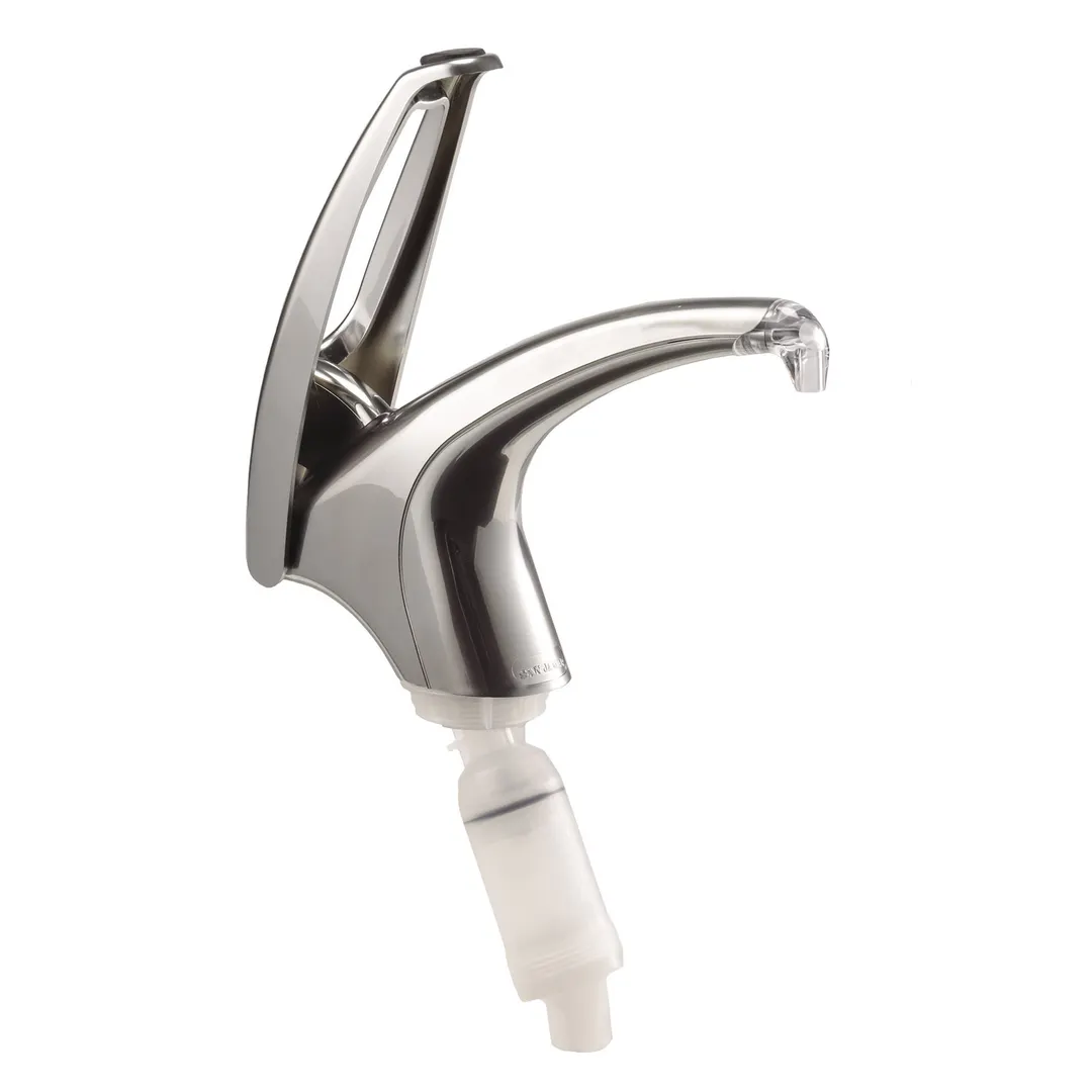 Carlisle P4000 Frontline Soft-Touch Syrup Pump, 13"x9"x2-3/4", Metal, NSF, Fits #10 Can