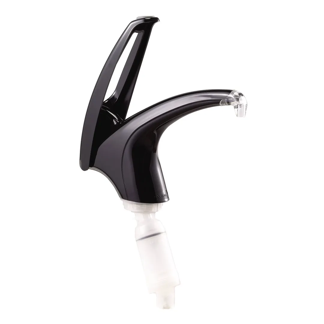Carlisle P4000BK Frontline Soft-Touch Syrup Pump, 13"x9"x2-3/4", Black, NSF, Fits #10 Can
