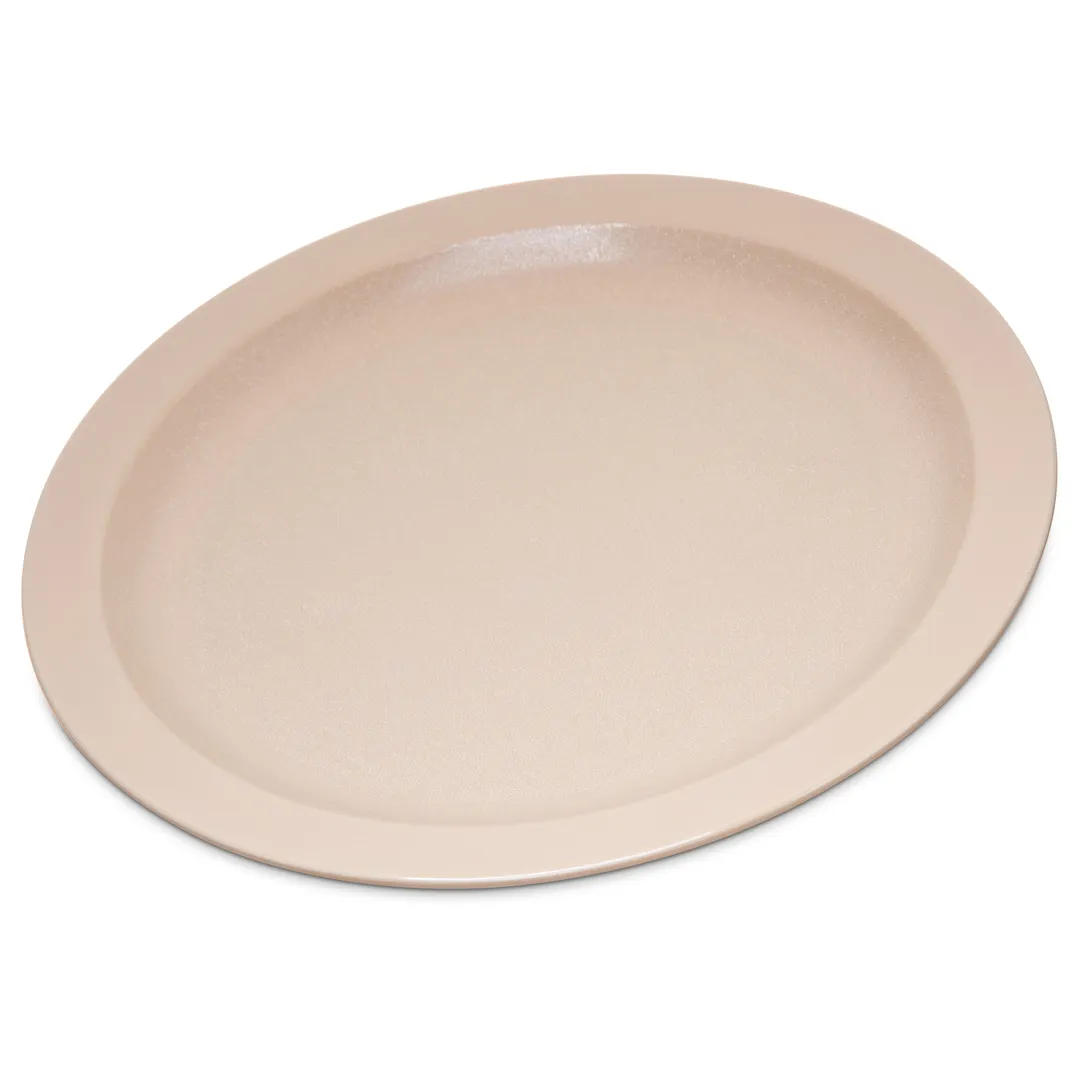 Carlisle PCD21025 - 10" Tan Polycarbonate Plate, Narrow Rim, Dishwasher Safe, Certified - 1/Each