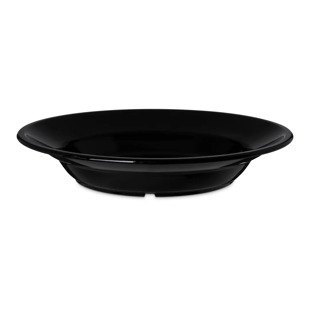 Carlisle PCD31203 - 9" 12oz Polycarbonate Soup Bowl, Black, Dishwasher Safe, Stackable, NSF Certified