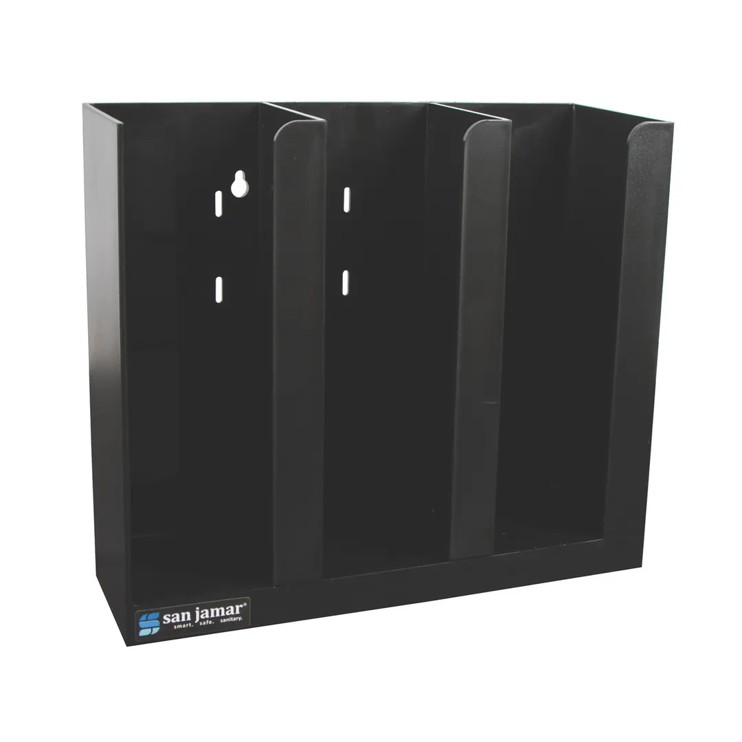 Carlisle PCL3ADJ San Jamar Cup & Lid Organizer, 10" x 11-1/2" x 3-3/4", 4-Section