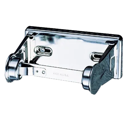 Carlisle R200XC Single‑Roll Tissue Dispenser, 6" x 4½" D x 2¾" H, Steel, Bright Chrome Finish