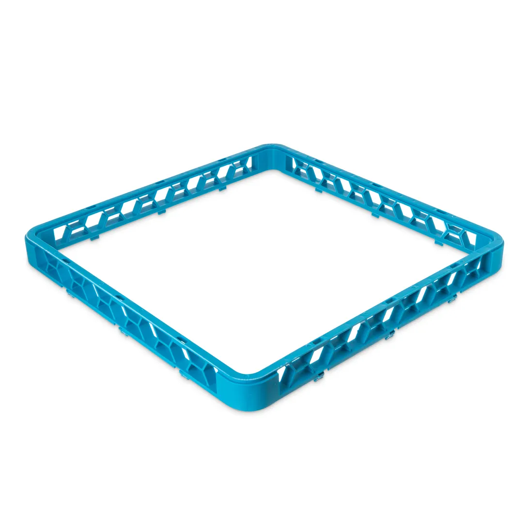 Carlisle RE14 OptiClean™ Open Glass Rack Extender, Full-Size, 1.57" Inside Height, Snap-On Polypropylene with Textured Finish, Blue