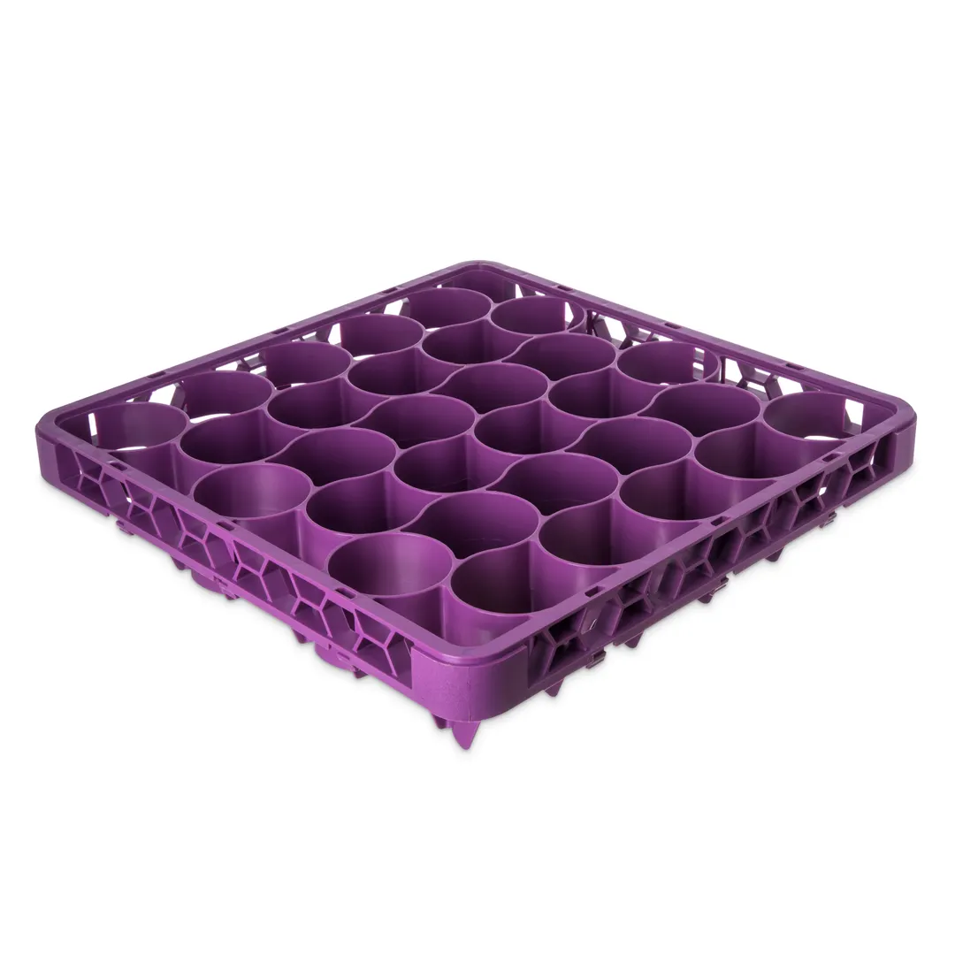 Carlisle REW30LC89 OptiClean™ NeWave™ Glass Rack Extender, Full-Size, 30 Compartments, 4.75" Inside Height, Double-Wall Reinforced Polypropylene, Textured Finish, Lavender