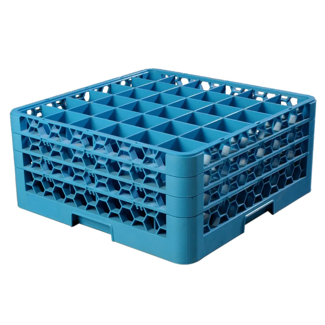 Carlisle RG36-314 OptiClean Dishwasher Glass Rack, 36‑Compartment, 2‑11/16" Dia, 8½" Height, Double‑Wall