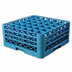 Carlisle RG36-314 OptiClean Dishwasher Glass Rack, 36‑Compartment, 2‑11/16" Dia, 8½" Height, Double‑Wall