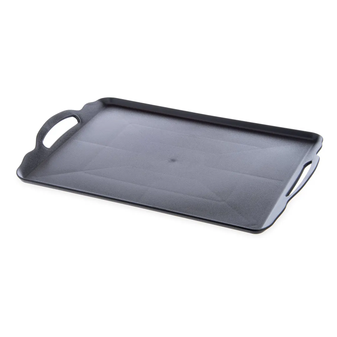 Carlisle RST152003 Room Service Tray – 20" x 15" Double‑Handled, Dishwasher‑Safe Black Polycarbonate