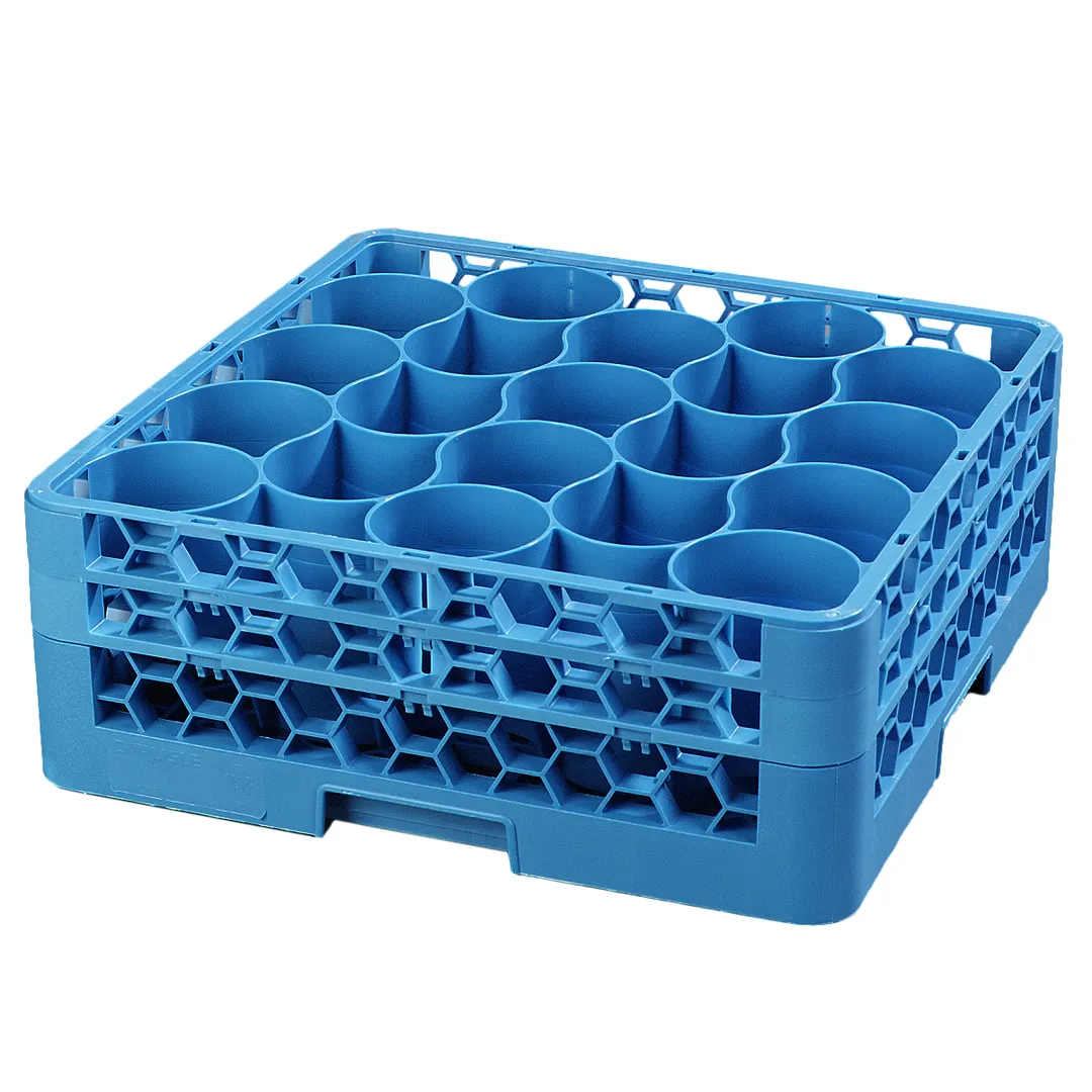 Carlisle RW20-114 OptiClean™ NeWave™ Rack, 20 Compartments, 3‑9/16" Max Dia, 6‑3/4" Height, NSF Certified