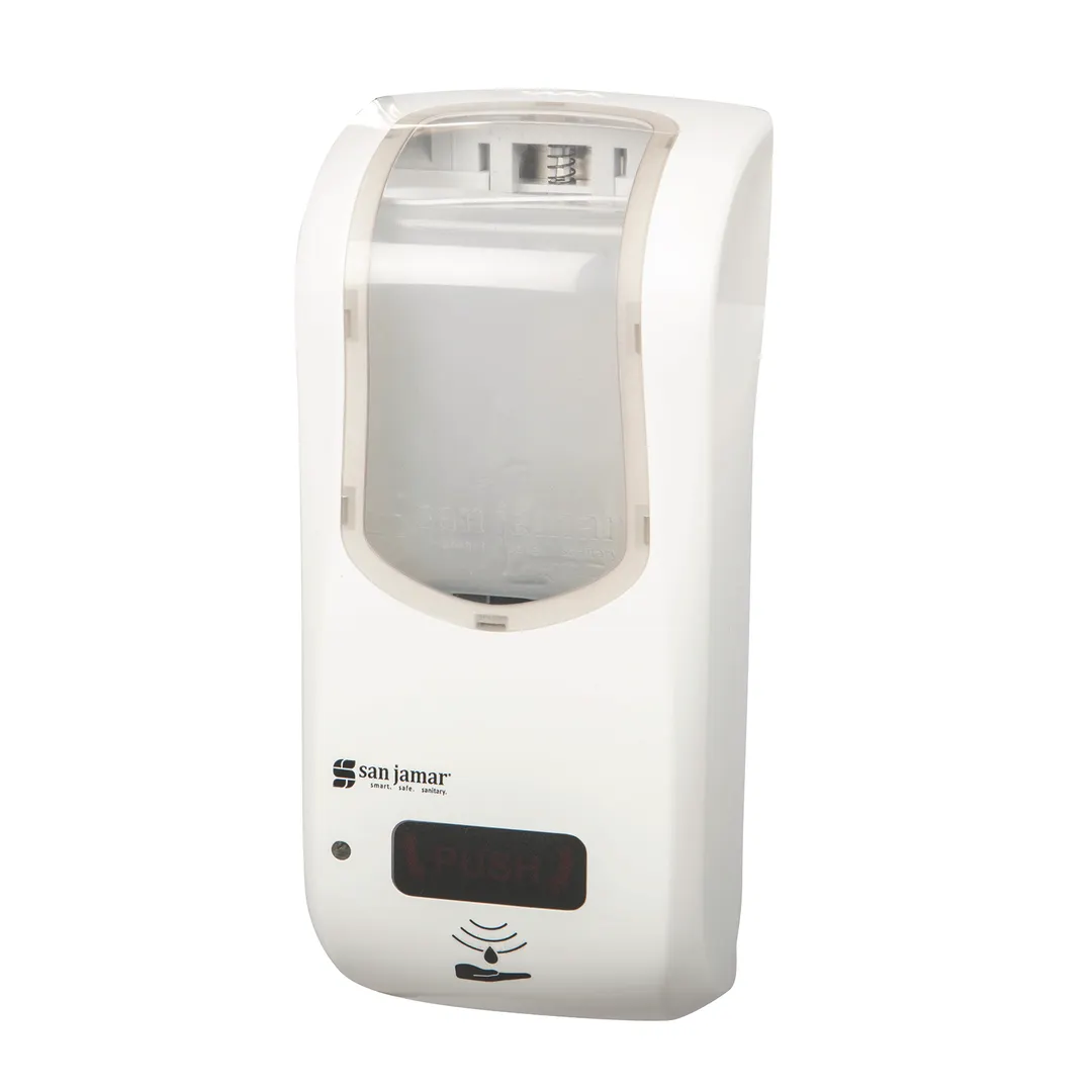 Carlisle SH970WHCL - Summit Rely Hybrid Touch‑Free Hand Soap & Sanitizer, 30‑39 oz Plastic White
