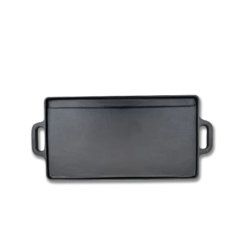 Concasse MCACCCOM09 Cast Iron Grill Server, 20" x 9" with Handle, Sizzle Platter