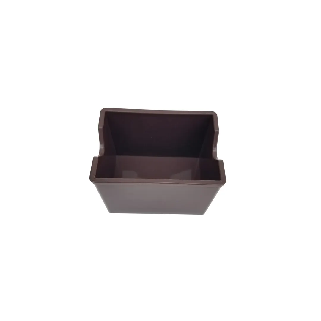 Concasse MCACCDA01C Sweetener Packet Holder Caddy, Brown Plastic Sugar Packets, Tabletop Organizer