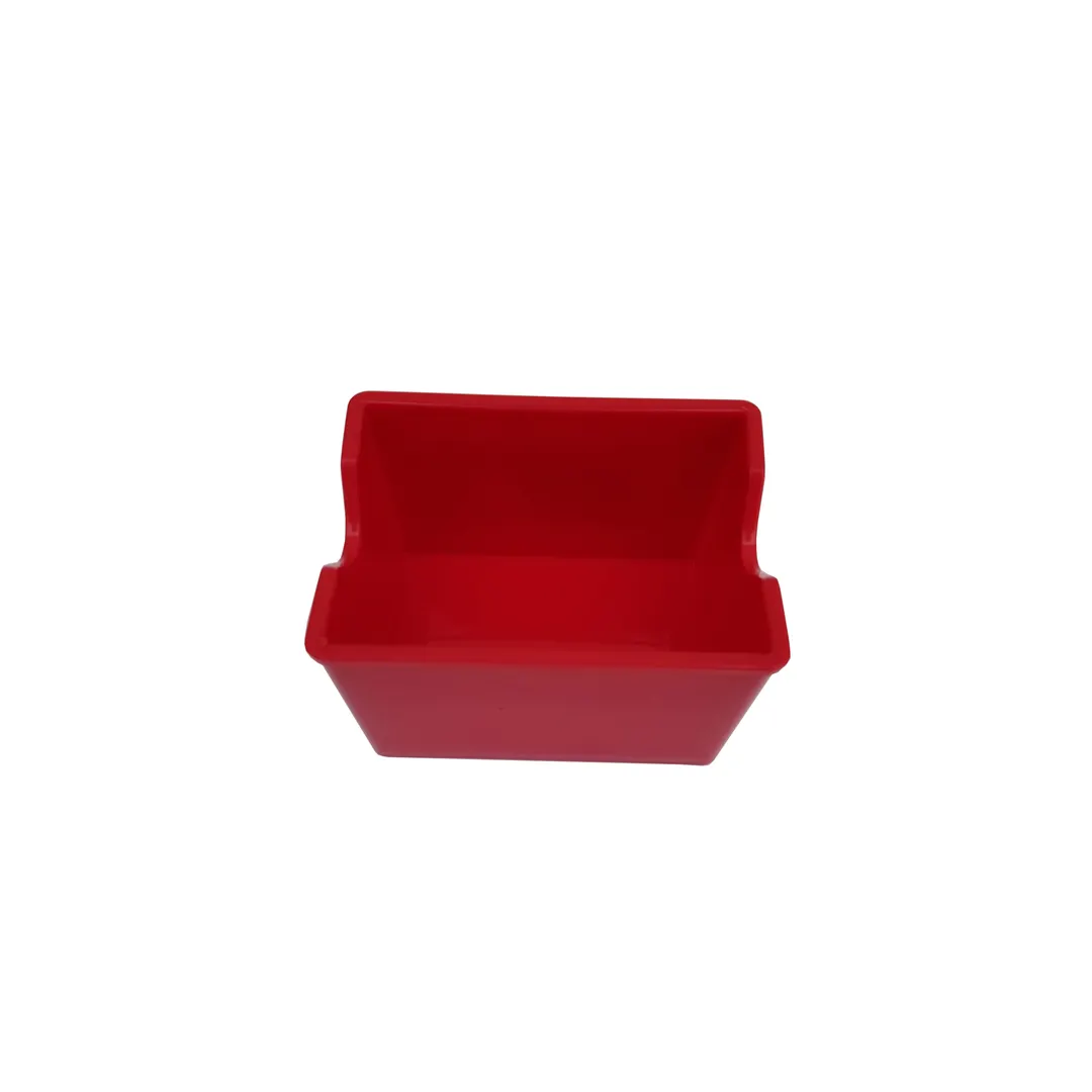 Concasse MCACCDA01R Sweetener Packet Holder, Red Plastic Caddy, Compact 4" x 2" for Sugar Packets