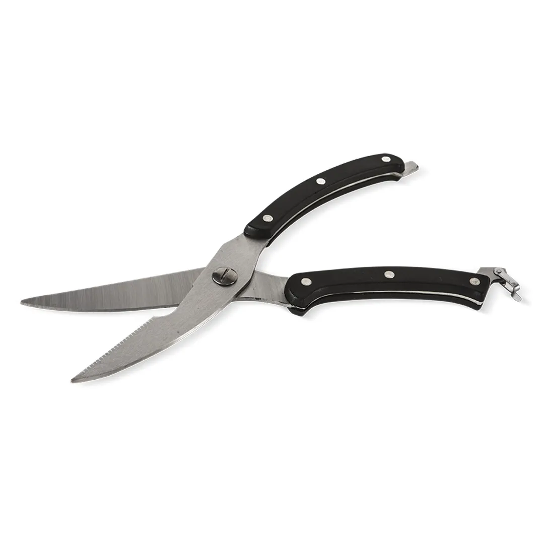 Concasse MCACCTIJ25 Kitchen Scissors, 10" Stainless Steel Blades, Black Handles