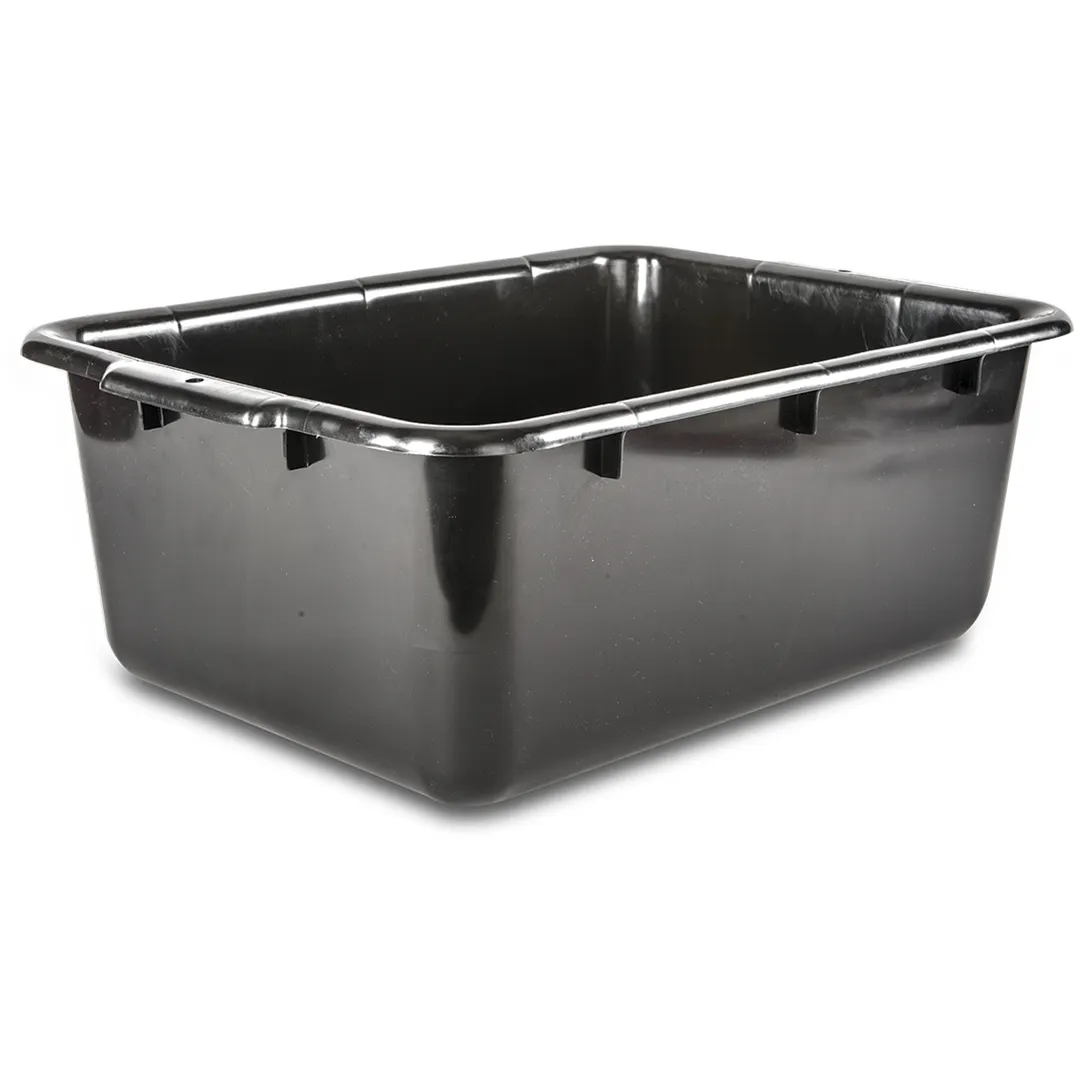 Concasse MCC52661N Black Tote Box, 20"W x 15"D x 7"H, Plastic Construction