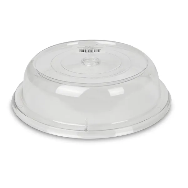 Concasse MCCP10 Plate Cover, 10" Round Clear Polycarbonate, Plastic, 10"-11" Diameter
