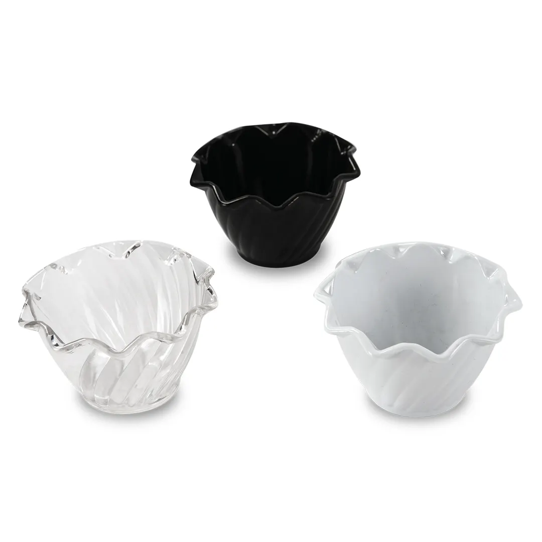 Concasse MCCUPN Dessert Bowl - 5.5 oz Clear Polycarbonate Ice Cream Sundae Dish, Clear Finish
