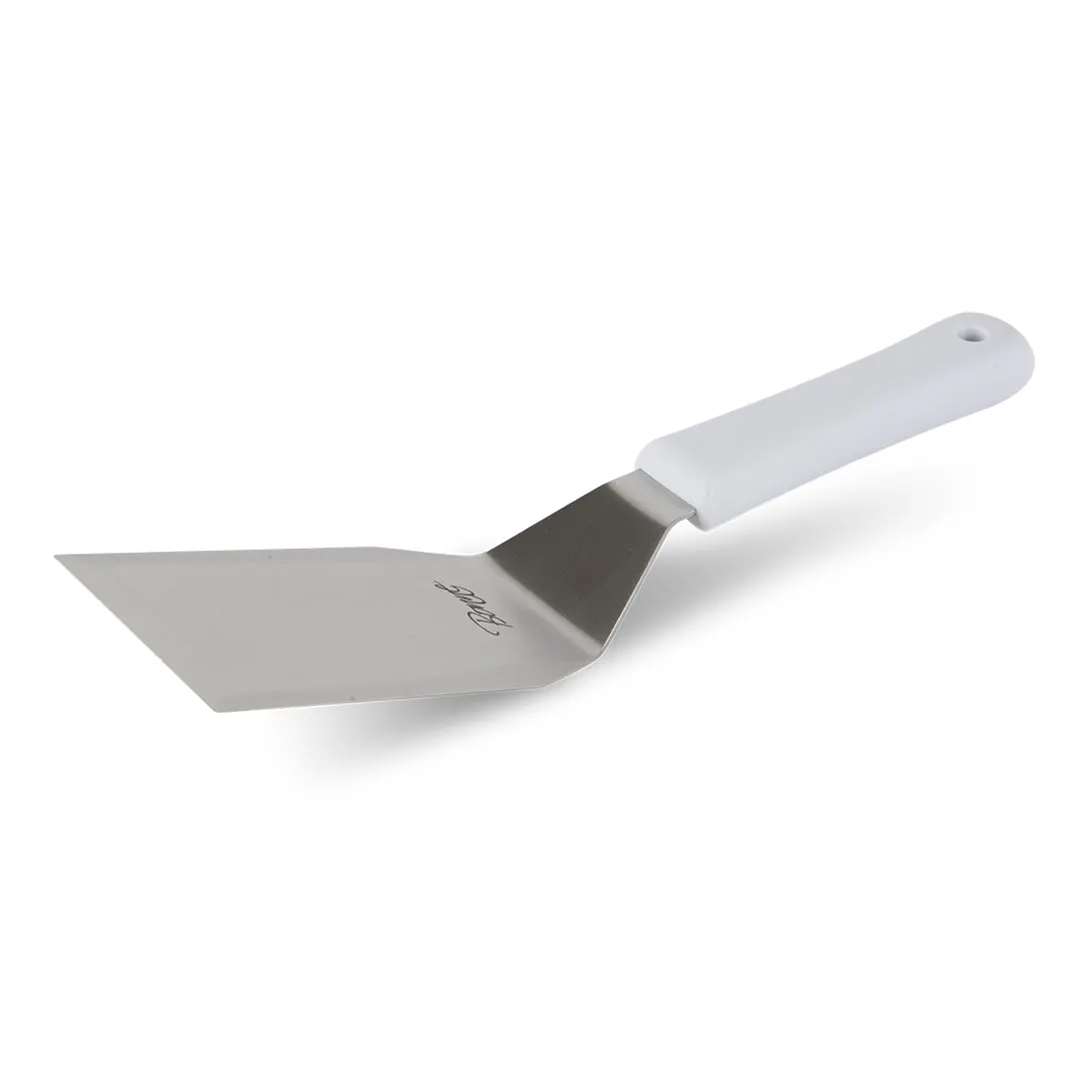 Concasse MCEAT060 Stainless Steel Turner, 5" x 3", Rectangular, Nylon Handle, White