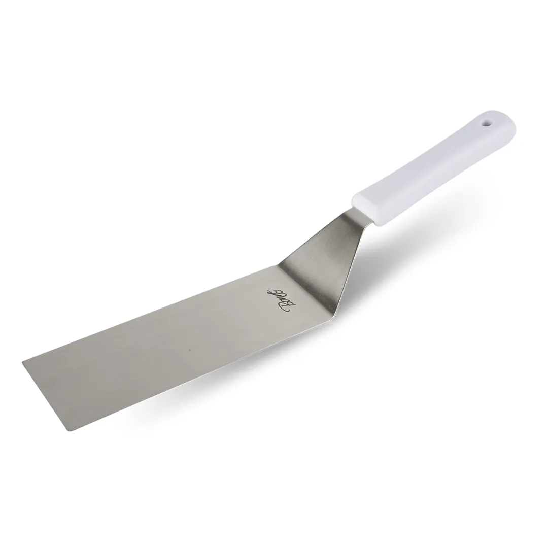 Concasse MCEAT075 Stainless Steel Turner, 7" x 3", Rectangular, Nylon Handle, White