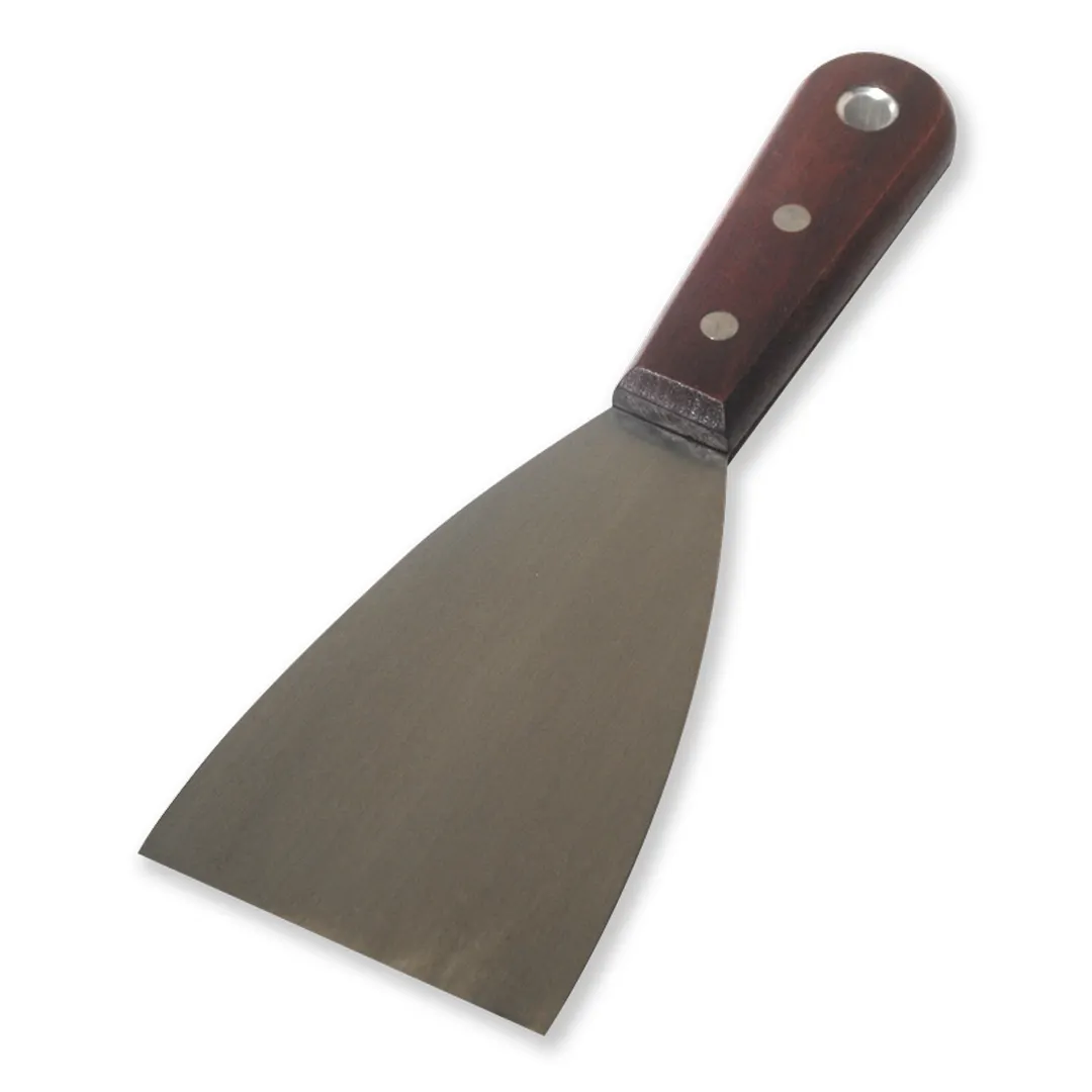 Concasse MCEP060M Utility Scraper - 6" Large Turner with Wooden Handle and Stainless Steel Blade