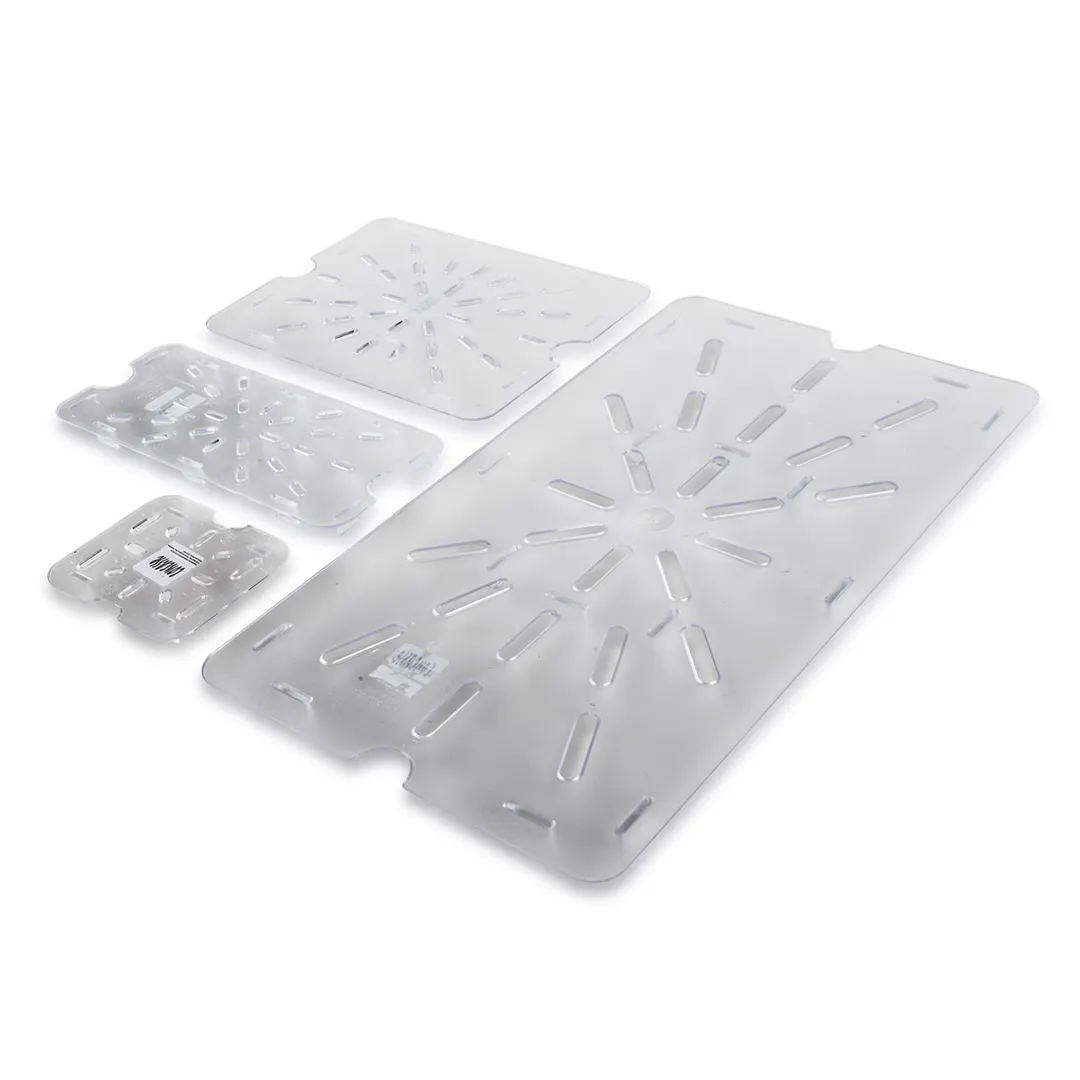 Concasse MCFFP1200 Food Storage Box, 1/2 Size, Polycarbonate, Clear, Drain Shelve