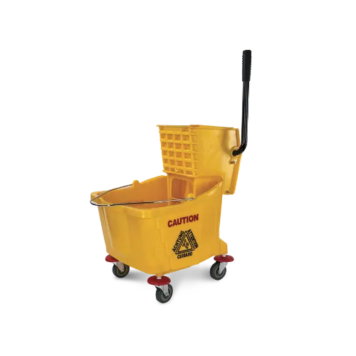 Concasse MCLT01 Mop Bucket with 36 Qt Side‑Press Wringer, Commercial Floor Cleaning Solution