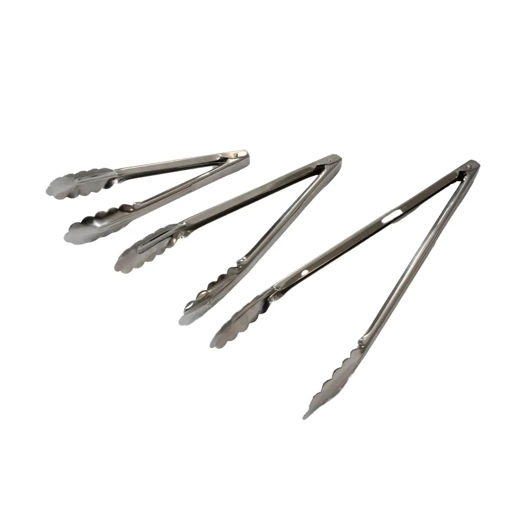 Concasse MCP240900 Bread Tongs, 9" Stainless Steel, 0.6mm (24 Gauge) 8-9" Length, Kitchen Use