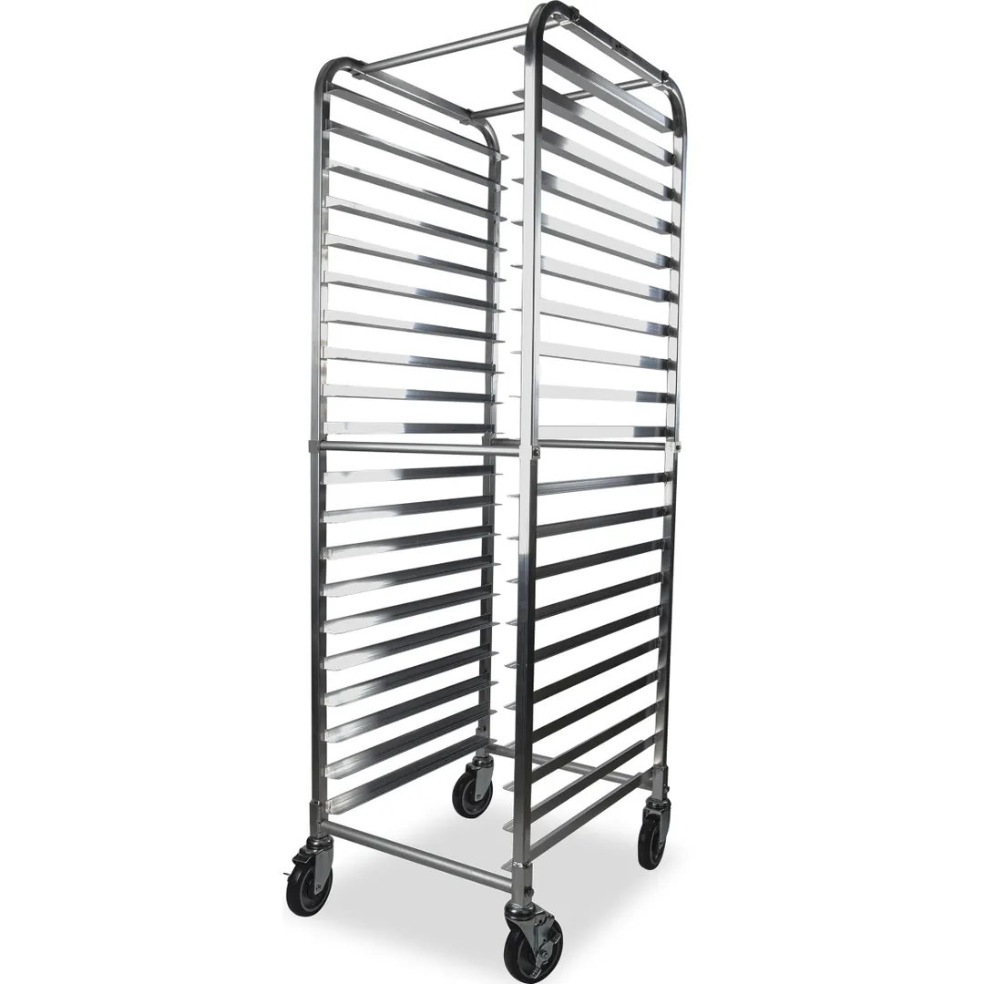 Concasse MCPALCAR20 Sheet Pan Rack, 20‑Pair Stainless Steel, Adjustable Slides, Assembled, Universal Style