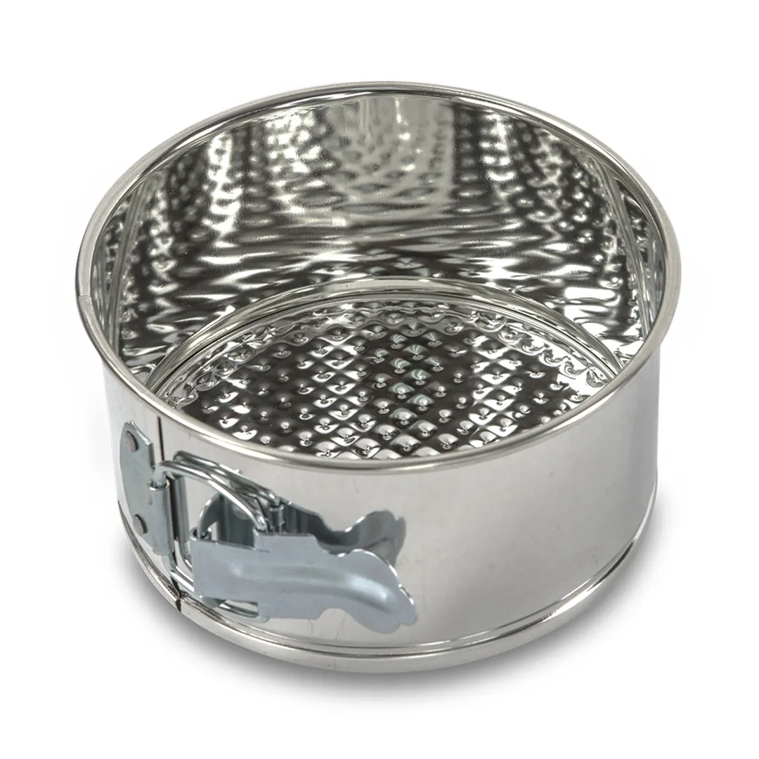 Concasse MCPAMOL08 Springform Pan, 8" Round Tin, Uncoated, Professional Baking Grade