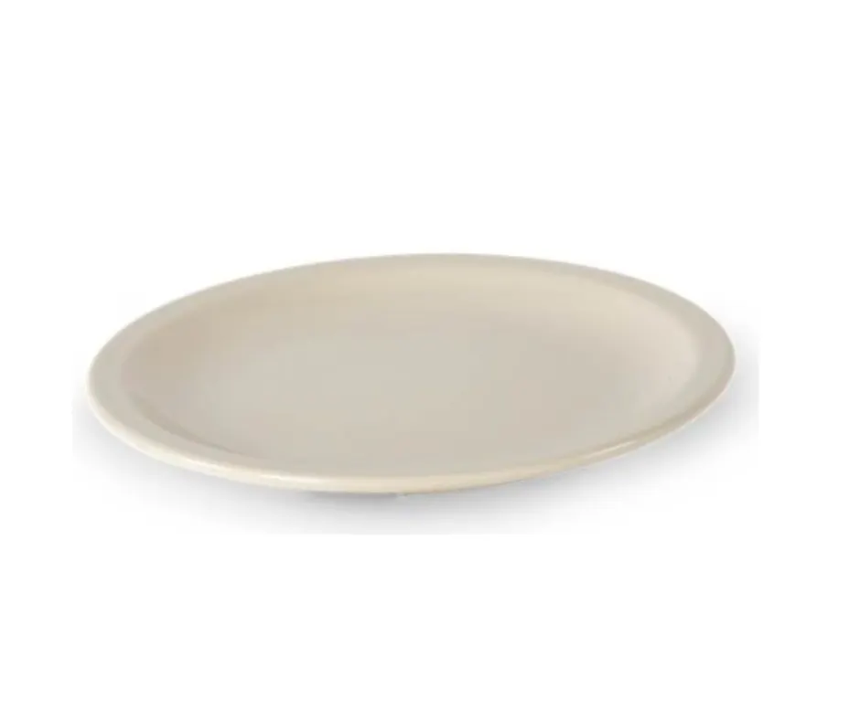 Concasse MCPLMR16 - Square Beige Melamine Plate, 6.3" (6-7") Size, Durable Reusable Plastic Dinnerware