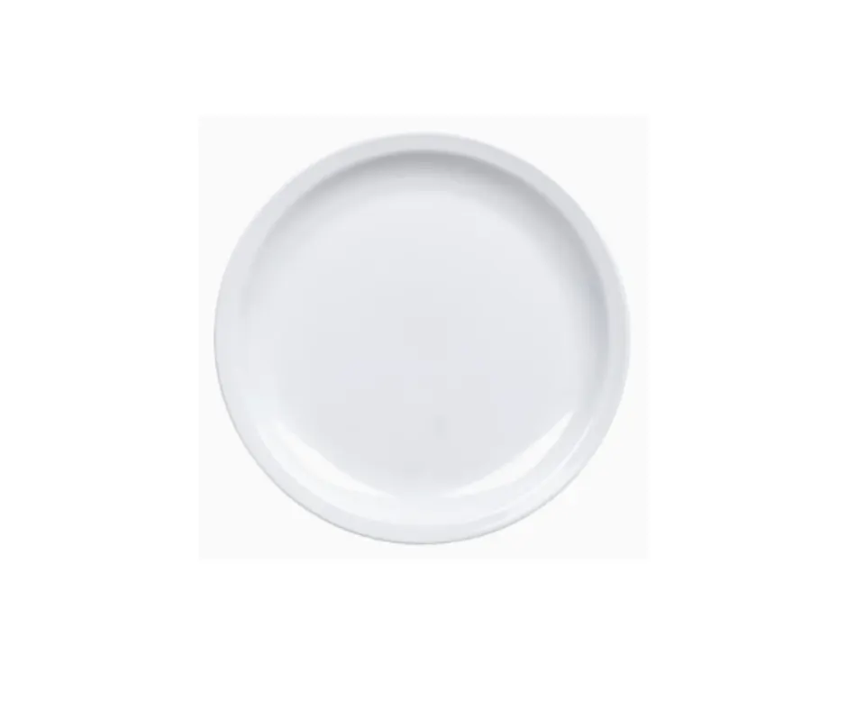 Concasse MCPLMR16B Square Melamine Plate, 6-3/10" White, Durable Reusable Plastic Dinnerware