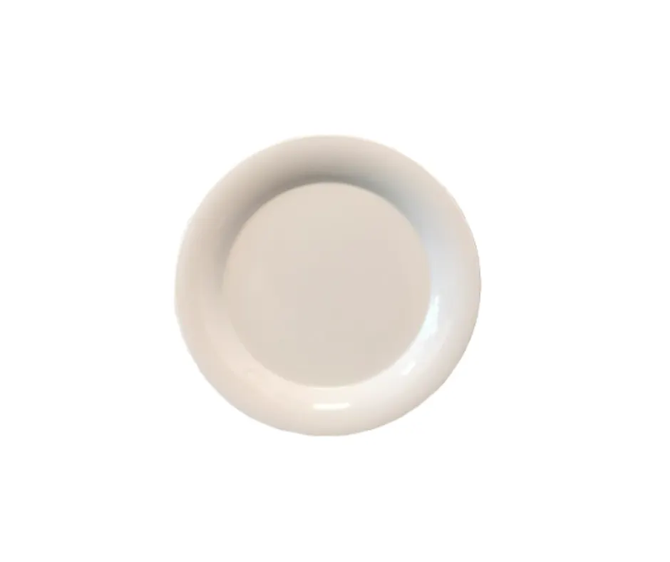 Concasse MCPLMRRP20 Square Melamine Plate, 8" x 3/4" Premium White, 8‑Inch Square Reusable Dinnerware