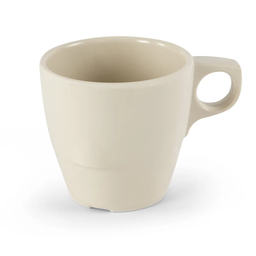 Concasse MCPLMT8 - 8 Oz Beige Melamine Mug, 3" x 3" Compact Tabletop Dinnerware, Durable Plastic
