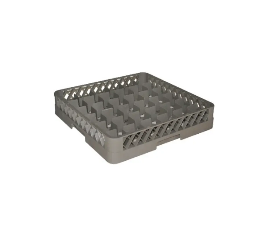 Concasse MCRAC25 Commercial Dishwasher Glass & Cup Rack, 25 Compartments, Grey, 20"W x 20"D x 4"H