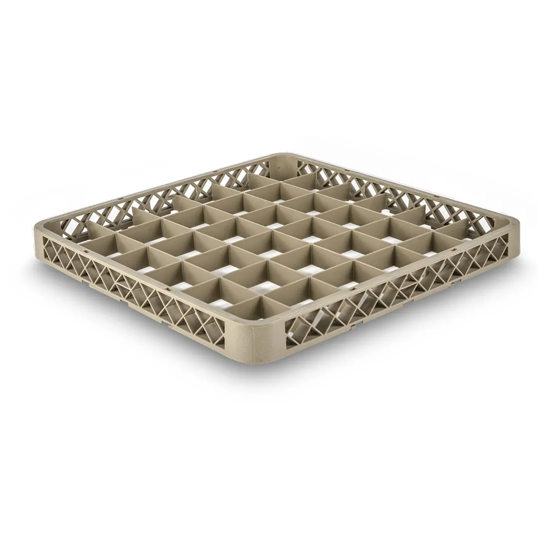 Concasse MCRAC36 Glass Rack, 20"W x 20"D x 4"H, 36 Compartments, Dishwasher Glass Rack, 2‑4" Max Height