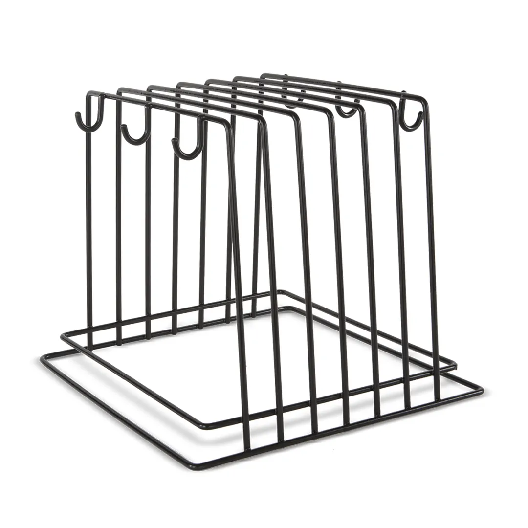 Concasse MCRTCN Black Commercial Cutting Board Rack, Heavy-Duty Steel Frame, Space-Saving Design