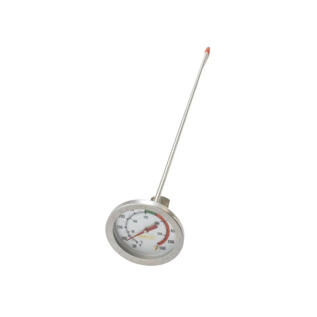Concasse MCT30390 Deep Fry Thermometer, 50°F‑500°F Range, 2" Dia. x 12" L Probe, Kitchen Tool
