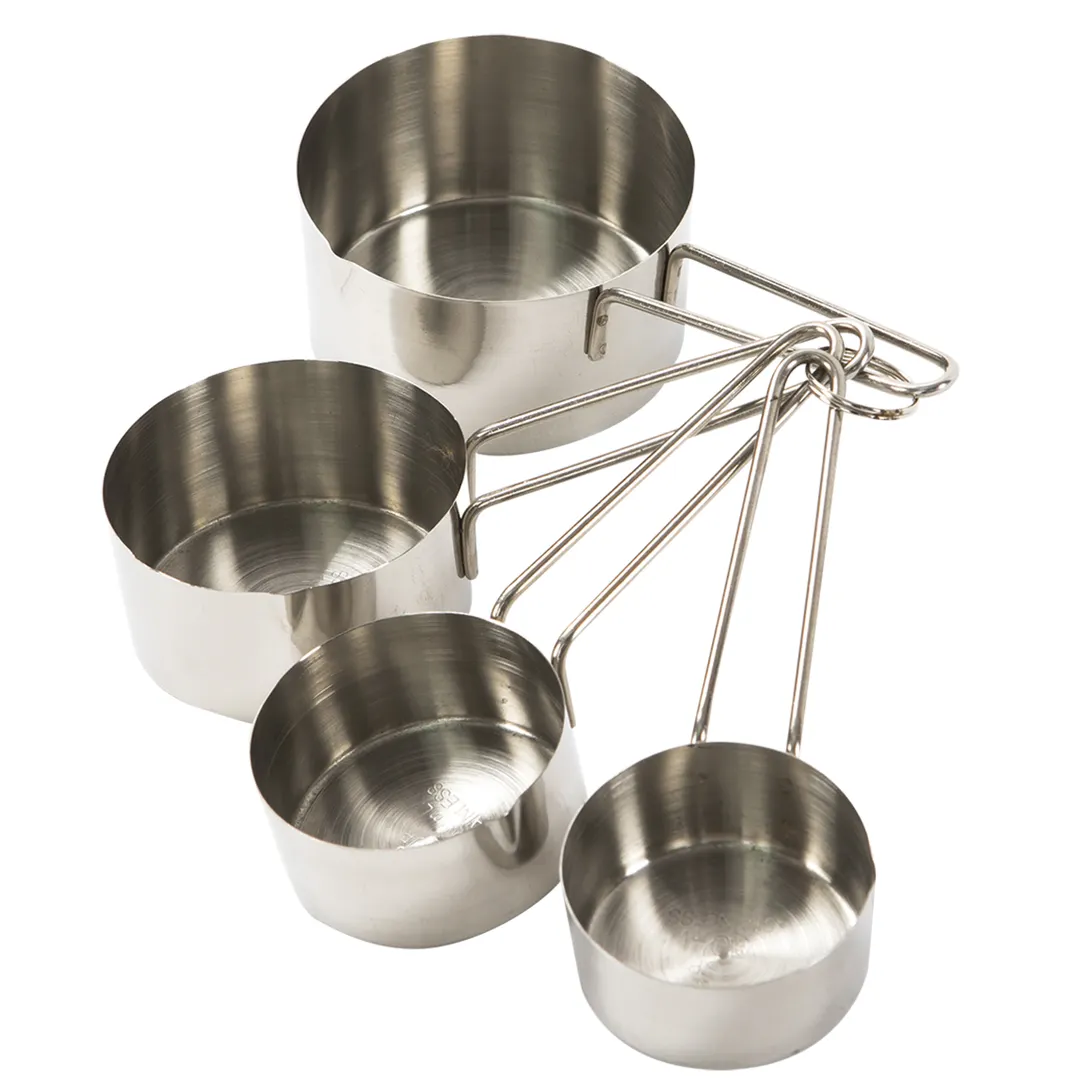 Concasse MCTAZAI01 Stainless Steel Measuring Cup Set, Precision Kitchen Tool, Durable Construction
