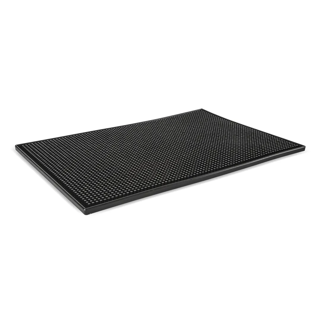Concasse MCTBMQ Bar Mat - Premium 18" x 12" x 0.4" Rubber, Non‑Slip Black Finish for Bars