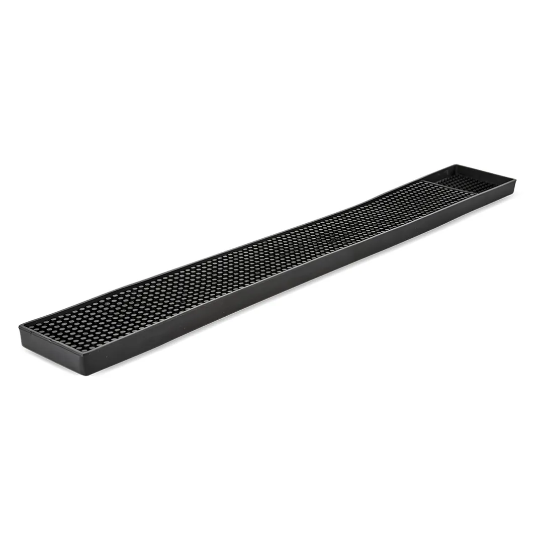 Concasse MCTBMT Bar Mat – 23" x 3.14" x 6.3" Rubber Surface, Black Finish, Non‑Slip Bar Protection