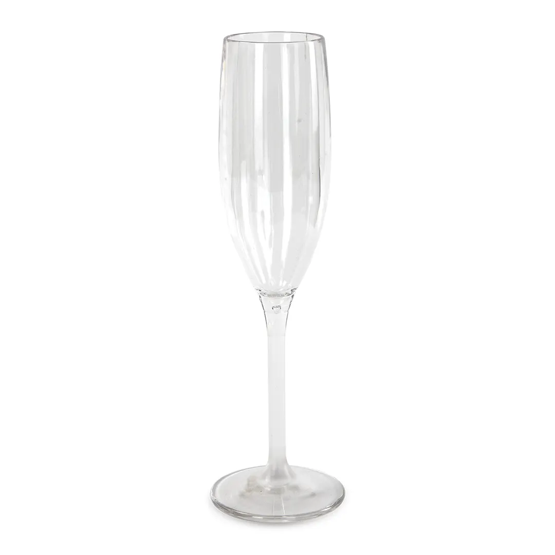 Concasse MCVCHPOL - 6 oz Clear Polycarbonate Champagne Coupe Cup, Reusable Plastic Barware