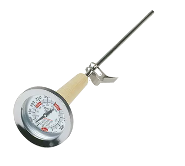 Cooper-Atkins 3270-05-5 Deep Fry Thermometer 15" Stem, .250" Shaft, 2-1/2" Flange, 50-550°F - 6/Case