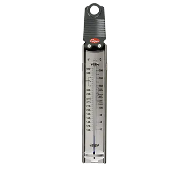 Cooper-Atkins 329-0-8 Deep Fry Thermometer, Paddle, 12-1/2" Steel Glass Tube, 100‑400°F - 36/Carded